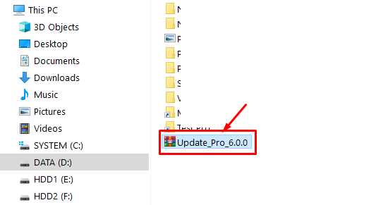 File cập nhật phiên bản mới